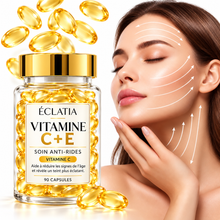 Charger l'image dans la galerie, Capsules Visage Vitamine C + E – Éclat &amp; Anti-Âge

